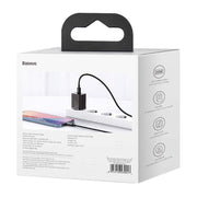 Încărcător Telefon Baseus 20W Super Si cu Cablu Lightning, USB C, 1m, Negru