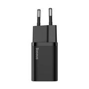 Încărcător Telefon Baseus 20W Super Si cu Cablu Lightning, USB C, 1m, Negru